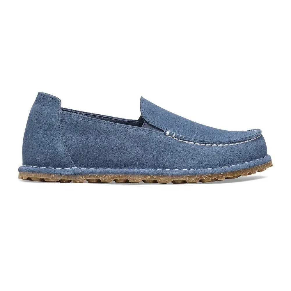 Birkenstock Utti Loafers Mens 43 280 M10 Elemental Blue Suede Slip On Shoes NEW